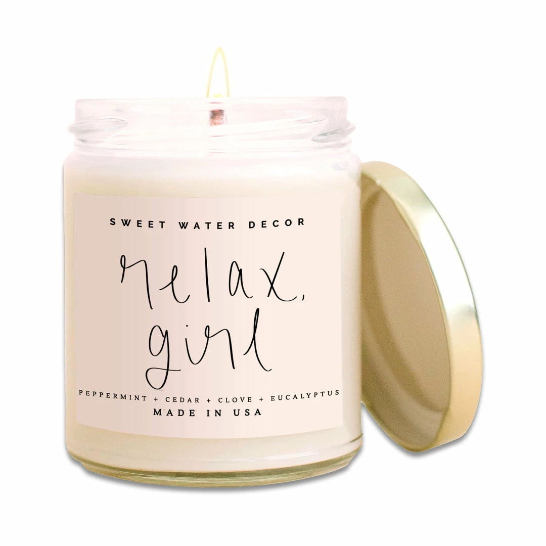 Cheap π Sweet Water Decor CANDLES + REEDS Relax, Girl Soy Candle - Clear Jar - 9 Oz π₯° 1 Sweet Water Decor CANDLES + REEDS Relax, Girl Soy Candle - Clear Jar - 9 Oz