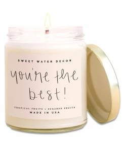 Sweet Water Decor You're The Best! Soy Candle - Clear Jar - 9 Oz CANDLES + REEDS