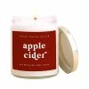 Sweet Water Decor CANDLES + REEDS Apple Cider Soy Candle - Clear Jar - 9 Oz