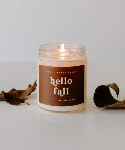 Sweet Water Decor Hello Fall Soy Candle - Clear Jar - 9 Oz CANDLES + REEDS