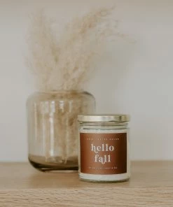 Sweet Water Decor Hello Fall Soy Candle - Clear Jar - 9 Oz CANDLES + REEDS