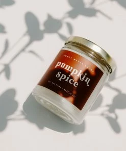 Sweet Water Decor Pumpkin Spice Soy Candle - Clear Jar - 9 Oz
