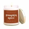 Sweet Water Decor Pumpkin Spice Soy Candle - Clear Jar - 9 Oz
