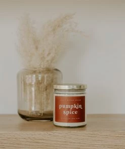 Sweet Water Decor Pumpkin Spice Soy Candle - Clear Jar - 9 Oz