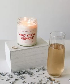Sweet Water Decor CANDLES + REEDS OMG! You're Engaged! Soy Candle - Clear Jar - 9 Oz