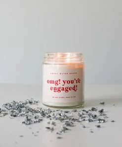 Sweet Water Decor CANDLES + REEDS OMG! You're Engaged! Soy Candle - Clear Jar - 9 Oz