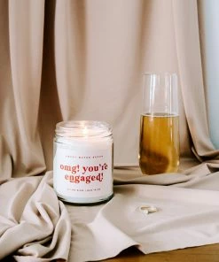Sweet Water Decor CANDLES + REEDS OMG! You're Engaged! Soy Candle - Clear Jar - 9 Oz