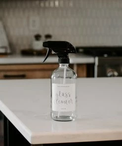 Sweet Water Decor 16oz Clear Glass Glass Cleaner Spray Bottle - White Label