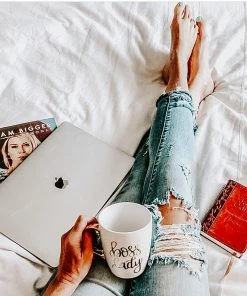 Sweet Water Decor Boss Lady Gold Coffee Mug HOME + KITCHEN