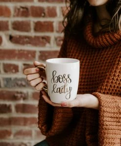 Sweet Water Decor Boss Lady Gold Coffee Mug HOME + KITCHEN