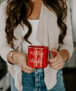 Sweet Water Decor Merry And Bright Campfire Coffee Mug