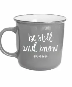 Sweet Water Decor HOME + KITCHEN Be Still And Know Psalm 46:10 Scripture Campfire Coffee Mug
