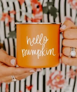 Sweet Water Decor Hello Pumpkin Campfire Coffee Mug