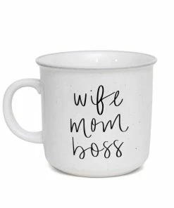 Sweet Water Decor Wife Mom Boss Rustic Campfire Coffee Mug