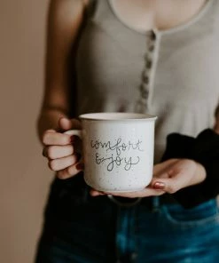 Sweet Water Decor Comfort And Joy Rustic Campfire Coffee Mug HOME + KITCHEN