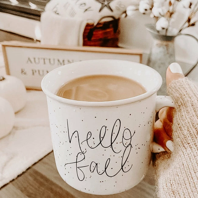 Cheapest π Sweet Water Decor Hello Fall Rustic Campfire Coffee Mug π― 4 Sweet Water Decor Hello Fall Rustic Campfire Coffee Mug