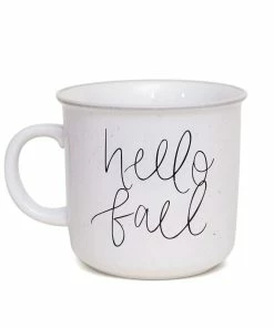 Sweet Water Decor Hello Fall Rustic Campfire Coffee Mug