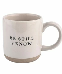 Sweet Water Decor HOME + KITCHEN Be Still And Know Stoneware Coffee Mug