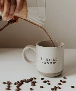 Sweet Water Decor HOME + KITCHEN Be Still And Know Stoneware Coffee Mug