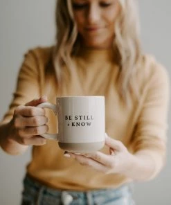 Sweet Water Decor HOME + KITCHEN Be Still And Know Stoneware Coffee Mug