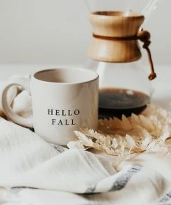 Sweet Water Decor HOME + KITCHEN Hello Fall Stoneware Coffee Mug