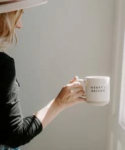 Sweet Water Decor HOME + KITCHEN Merry And Bright Stoneware Coffee Mug