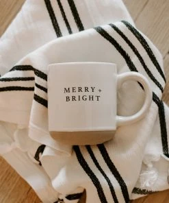Sweet Water Decor HOME + KITCHEN Merry And Bright Stoneware Coffee Mug