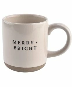 Sweet Water Decor HOME + KITCHEN Merry And Bright Stoneware Coffee Mug