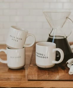 Sweet Water Decor Blessed Stoneware Coffee Mug