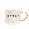 Sweet Water Decor Homebody - White + Gold Honeycomb Tile Coffee Mug