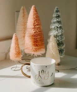 Sweet Water Decor HOME + KITCHEN Joy - White + Gold Honeycomb Tile Coffee Mug