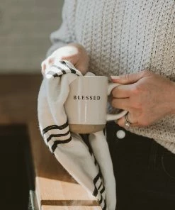 Sweet Water Decor Blessed Stoneware Coffee Mug