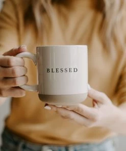 Sweet Water Decor Blessed Stoneware Coffee Mug