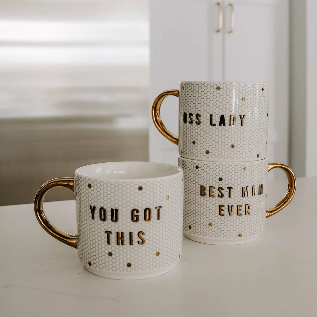 Best reviews of 𧨠Sweet Water Decor You Got This - White + Gold Honeycomb Tile Coffee Mug π 9 Sweet Water Decor You Got This - White + Gold Honeycomb Tile Coffee Mug