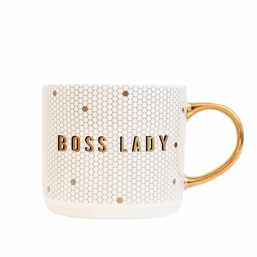 Buy β¨ Sweet Water Decor Boss Lady - White + Gold Honeycomb Tile Coffee Mug HOME + KITCHEN π 1 Sweet Water Decor Boss Lady - White + Gold Honeycomb Tile Coffee Mug HOME + KITCHEN
