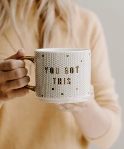 Best reviews of 𧨠Sweet Water Decor You Got This - White + Gold Honeycomb Tile Coffee Mug π 14 Sweet Water Decor You Got This - White + Gold Honeycomb Tile Coffee Mug
