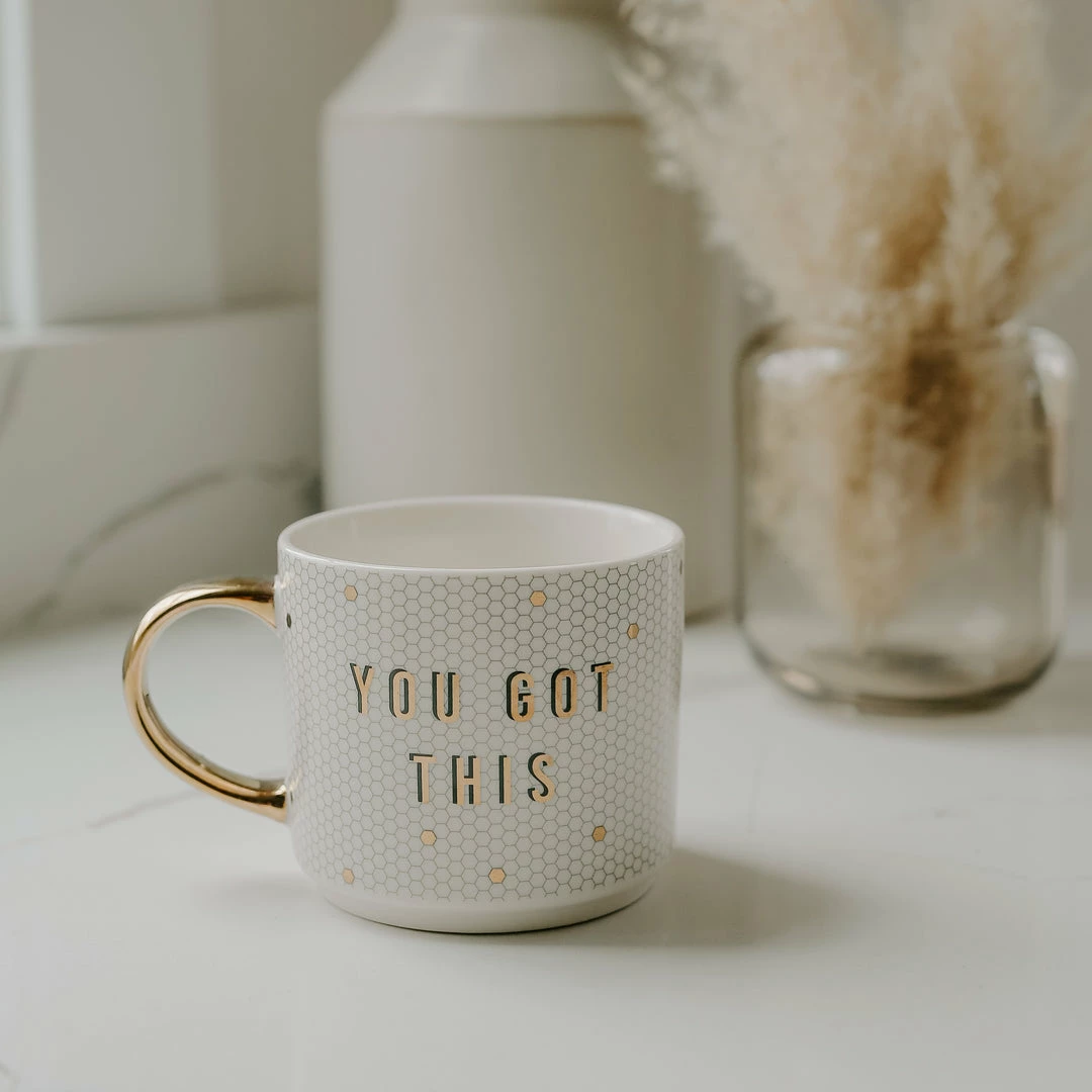 Best reviews of 𧨠Sweet Water Decor You Got This - White + Gold Honeycomb Tile Coffee Mug π 5 Sweet Water Decor You Got This - White + Gold Honeycomb Tile Coffee Mug