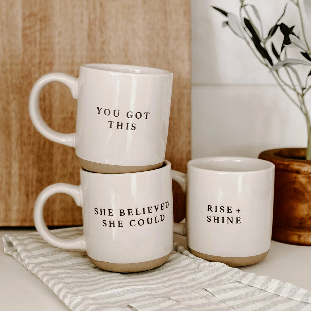 Hot Sale π Sweet Water Decor She Believed She Could Stoneware Coffee Mug HOME + KITCHEN β 4 Sweet Water Decor She Believed She Could Stoneware Coffee Mug HOME + KITCHEN