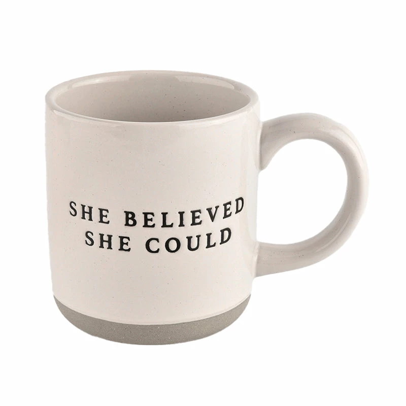 Hot Sale π Sweet Water Decor She Believed She Could Stoneware Coffee Mug HOME + KITCHEN β 1 Sweet Water Decor She Believed She Could Stoneware Coffee Mug HOME + KITCHEN