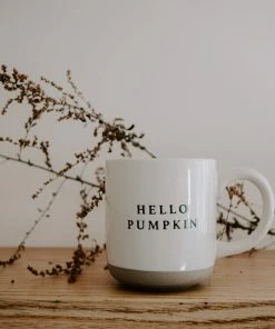 Sweet Water Decor Hello Pumpkin Stoneware Coffee Mug HOME + KITCHEN