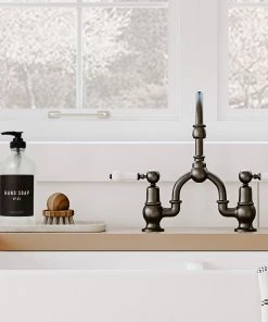 Sweet Water Decor 16oz Clear Glass Hand Soap Dispenser - Black Label SOAP DISPENSERS