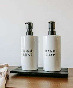 Sweet Water Decor 15oz White Stoneware Hand Soap Dispenser