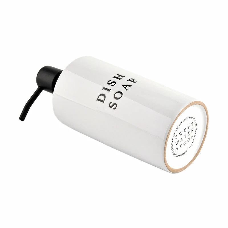 New ✔️ Sweet Water Decor SOAP DISPENSERS 15oz White Stoneware Dish Soap Dispenser ✔️ 7 Sweet Water Decor SOAP DISPENSERS 15oz White Stoneware Dish Soap Dispenser