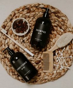 Sweet Water Decor 16oz Amber Plastic Bath + Shower Dispenser Set Of 2 - Black Label