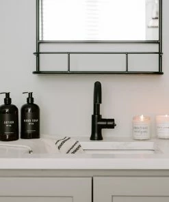 Sweet Water Decor 16oz Amber Plastic Lotion Dispenser - Black Label