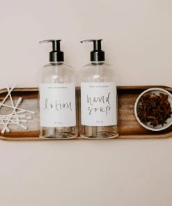 Best deal π Sweet Water Decor 16oz Clear Plastic Lotion Dispenser - White Label π 6 Sweet Water Decor 16oz Clear Plastic Lotion Dispenser - White Label