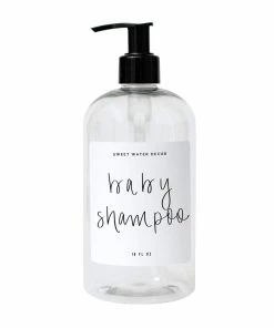 Sweet Water Decor White Script Labels For Plastic And Glass Dispensers