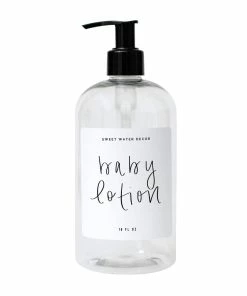 Sweet Water Decor White Script Labels For Plastic And Glass Dispensers