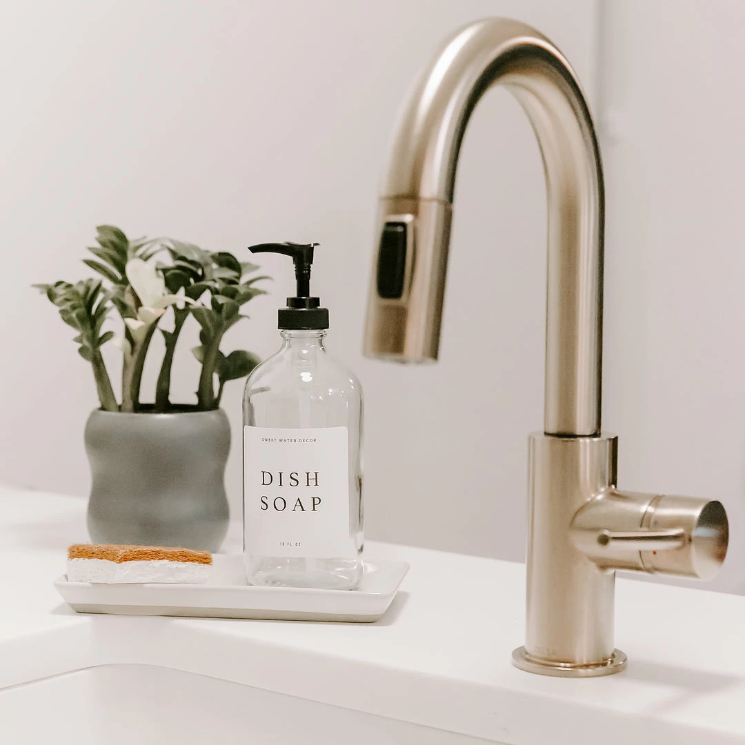 Best reviews of π₯° Sweet Water Decor SOAP DISPENSERS 16oz Clear Glass Dish Soap Dispenser - White Text Label βοΈ 2 Sweet Water Decor SOAP DISPENSERS 16oz Clear Glass Dish Soap Dispenser - White Text Label