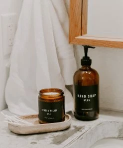 Sweet Water Decor Stress Relief Soy Candle - Amber Jar - 9 Oz CANDLES + REEDS